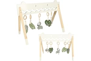 SHERWOOD STORE Palestrina neonato in legno - Palestrina neonato Montessori - Incoraggia le abilità motorie precoci dei più piccoli - giocattoli legno neonati 0-6 mesi