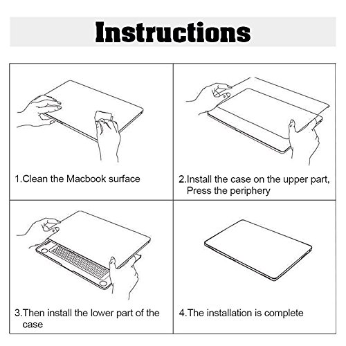 BSL MacBook Cover  MacBook Schutzh  lle  MacBook Pro 15 Zoll H  lle A1286  Soft-Touch Kunststoff Hartschale Schutzh  lle f  r Apple MacBook Pro Laptop