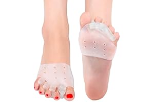 DOACT Protecteur correcteur d'oignons à 3 trous Lisseurs à gros orteils à 5 trous Séparateur d'orteils en gel Support d'attelle de pied pour Hallux Valgus, chevauchement, marteau, gazon, orteil courbé Soula