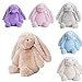 Price comparison product image Pro-Noke Rabbit Toy Soft Plush Cute Stuffed Bunny Rabbit Doll Toy Gift Decoration for Baby Kids Children (Small, Grey)