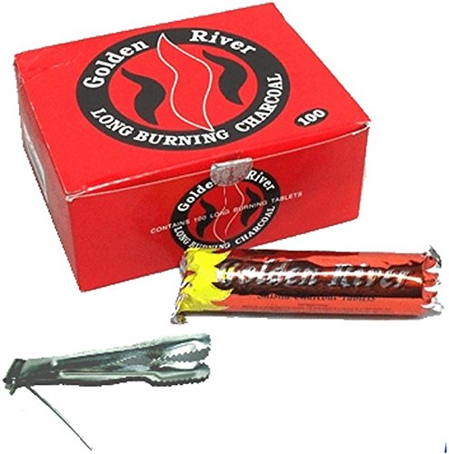 300 carbones Golden River de alta calidad + pinzas
