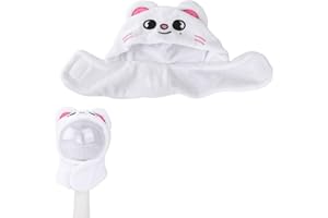 TOYMIS Lightstick-Abdeckung für Stray Kids, Zeichentrickfigur Leuchtstab-Halter Weiches Plüschtuch Stütz-Displayhalter Kompatibel mit Stray Kids-Leuchtstab Ver1.0/2.0 (Weiße Katze)