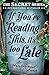 If You're Reading This, It's Too Late: The Secret Series (Book 2) (English Edition) by Pseudonymous Bosch