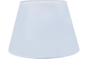 Sinta Lampenschirme 30cm/12 Inch Baumwolle Stoff Moderne Ersatz Lichtschirm Lampenschrim für E14/E27 Ersatzschirm Tischlampe Nachttischlampe Wandlampe,Weiss Linen