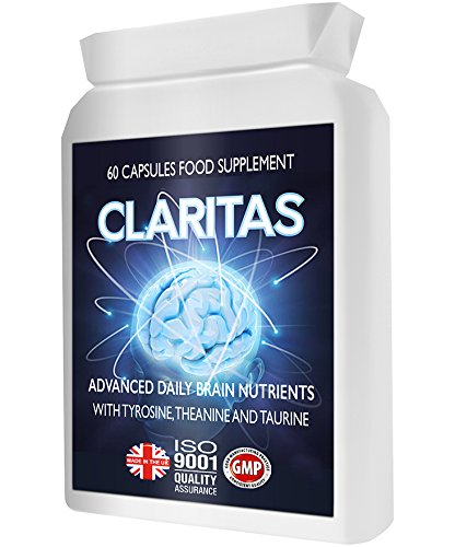 Mémoire Concentration Humeur Apprentissage Bien-être - Complément nootropique revigorant pour le cerveau - Formulation avancée de Natural Science avec L-Tyrosine, L-Théanine, Guarana, L-Taurine