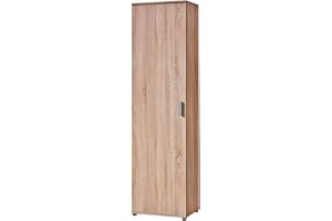 AVANTI TRENDSTORE Berbenno - Armadio multiuso in legno laminato con 1 anta a battente e 6 ripiani, disponibile in diversi colorazioni. Dimensioni LAP ca. 50x184x35cm