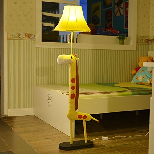 Preisvergleich Produktbild MMM- Karikatur-Tier Stehlampe kreative nette Kinderschlafzimmer Schlafzimmer Nachttischlampe Augenpflege Lampe Stoff Wohnzimmer Vertikal Tischlampe