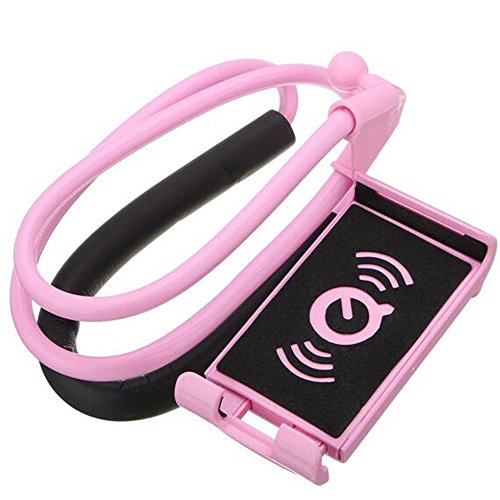 Faul Hals Telefonhalter, Letone HandystÃ¤nder 364 Drehung Flexibel Montieren HÃ¤ngender Halterung LÃ¼ftungshalter fÃ¼r iphone, Samsung, Huawei Universal Smartphone, fÃ¼r Auto, Sofa, KÃ¼che,Bad, BÃ¼ro(Rot)