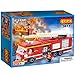 Produktbild COGO Feuerwehr-Spielzeugset, zum Zusammenbauen, Fahrzeug mit Leiter, als Geschenk, kompatibel mit Lego, 219 Teile, 3611 C