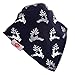 Zippy Fun Christmas Baby and Toddler Bandana Bib - Absorbent 100% Cotton Front Dribble Bibs with Adjustable Snaps (4 Pack Gift Set) Boys Christmas Blue and Red