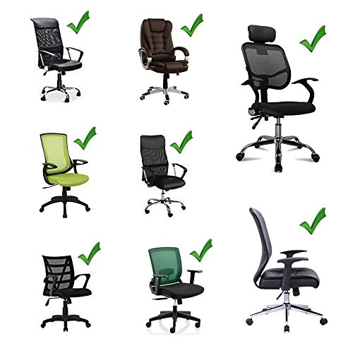 Cosy Zone Ellenbogen-Kissen – Ged?chtnis-Schaum-Armlehnen-Büro-Computer-Arm-Stuhl-Auflagen-Abdeckungen, Winkelstück-Schmerz-Entlastung (2 Stück-Satz), Standardgr??e 10 „* 3“ * 1 „(25.4×7.5×2.54cm)für Büro-Stuhl, WheelChair (Klein) - 7