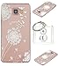 Produktbild Ultra Slim Dünn Silikon TPU Transparent für Galaxy A3 (2016) A310 Hülle , Niedliche Cartoon Malerei,Premium Handy Tasche Schutz Hülle Case Cover Etui Strass Schutz schutzhülle Bumper Schale Silicone für Samsung Galaxy A3 (2016) A310 + Schlüsselanhänger (R) (2)
