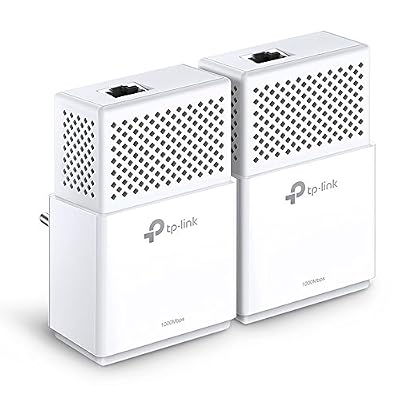 TP-Link CPL AV1000 (Débit 1000 Mbps) , 1 port Ethernet Gigabit, Pack de 2 CPL (TL-PA7010 KIT)