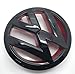 Produktbild Carbon-Genetics Glänzend Schwarz und Rot Golf MK6 Front Grill Motorhaube Badge Abzeichen Emblem-2009 bis 2012