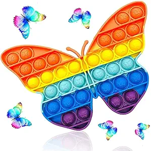 ARDAKI pop it Fidget Toys, pop it Fidget Toy Set pop its Fidget Toys, Fidget Toys pop it Rainbow, pop it Toy pop it Fidget Toy, Rainbow pop it, Push pop Bubble Fidget Toy (Butterfly)