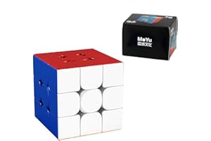 TAOLELE Speed Cube, MOYU Meilong M 3x3 Magic Cube Magnétique Durable et Flexible Puzzle Cube Casse-tête pour Passionnés de Speed Cube