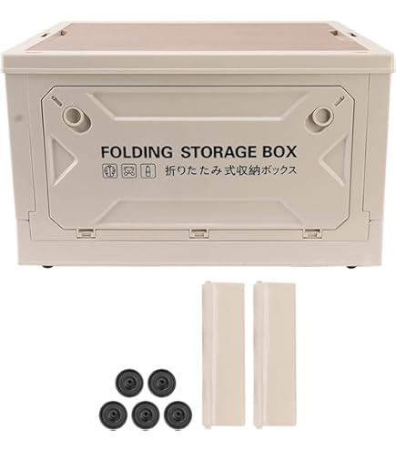 Ergocar Opbergbox voor binnen en buiten, opvouwbare campingopbergdoos kan de bovenkant van de opbergdoos met grote capaciteit met deuren optillen, geschikt voor kledingstaten Ergocar Opbergbox voor binnen en buiten, opvouwbare campingopbergdoos kan de bovenkant van de opbergdoos met grote capaciteit met deuren optillen, geschikt voor kledingstaten