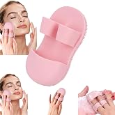 Silikon Cilt Y&uuml;z El Temizleme ve Peeling Fır&ccedil;ası, pembe