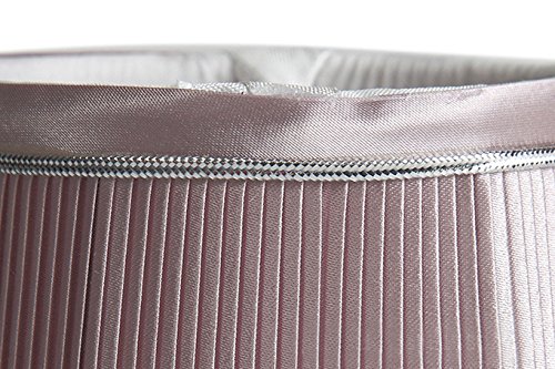 Splink 2 Pcs Lampenschirm E27/E14 Stain Stoff Stehlampe Tischlampenschirm Modern Stil Rosa - 4
