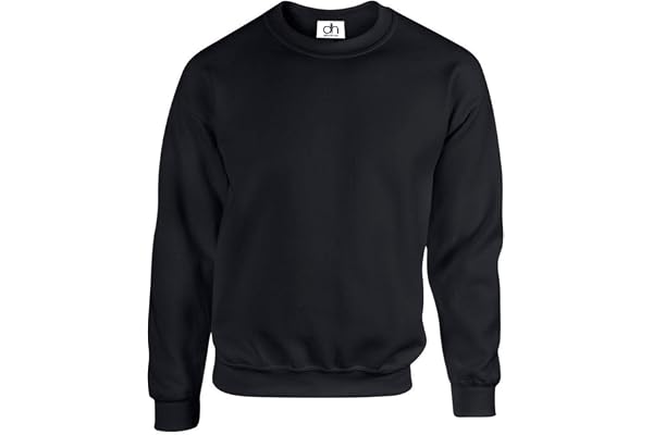 D&H CLOTHING UK premium sweatshirts enkla arbetskläder vardaglig rund hals jumper tröja sport fritid fleece