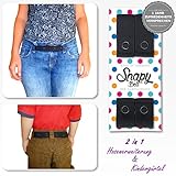 ✶Die Innovation✶ 2er Set, 2-in-1 Hosenerweiterung & elastischer Kindergürtel in schwarz – die ideale Bauchband Umstandsmode – Qualität Made in Germany - 2