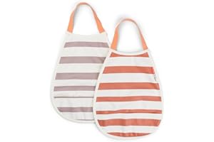 Done by Deer Pull-over babero 2-pack Stripes Parent