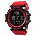 Produktbild LBYMYB Intelligente elektronische Uhr Bluetooth multifunktions Sport Armband Wasserdichte Uhr männer und Frauen Kinder Fitness Tracker Smartwatch (Farbe : Rot)