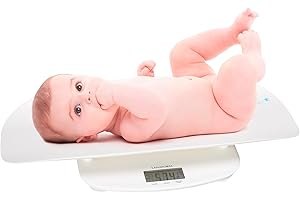 LANAFORM Evolutive Scale - Pèse Bébé - Pèse Bébé Évolutif - Avec Plateau Amovible - Jusqu'à 150 Kg