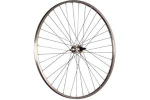 TAYLOR-WHEELS Roue arrière 28 Pouces Büchel Jante en Aluminium pour Cassette à Visser 5-9 Vitesses - Argent V-Brake