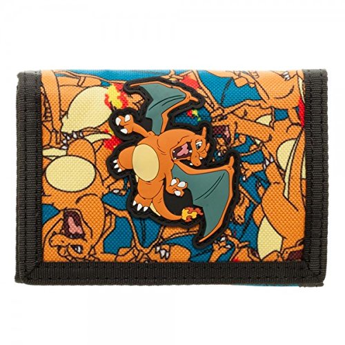 Price comparison product image Pokemon Charizard Velcro Trifold Wallet