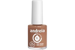 Andreia Vernis Halal - Vernis à Ongles Végétalien Brillant, Perméable & Respirant Conforme aux Exigences Halal - Haute Qualité - Couleur B18 Brun nu - 10.5ml