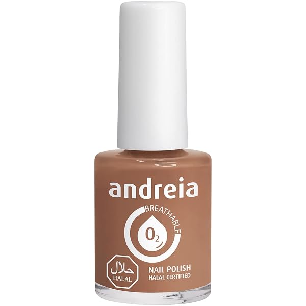 Andreia Professional NutriColor Nagellack – Atmungsaktiv, Vegan & Mit Pflegewirkung, Farbe Dunkelgrau