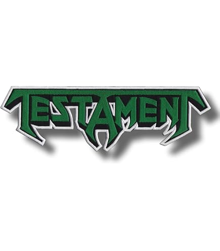 Testament Band Embroidered Sew-On Patch | Thrash Metal Logo For Jacket, Bag