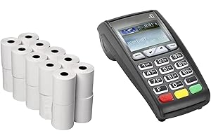 SMOOTH PAPERS 20 Rolls of 57x38 mm Thermal Paper Till Rolls, Cash Register Receipt for PDQ POS EPOS EFTPOS, Credit Card Machine, Verifone, Barclays, Streamline, Ingenico iCT200, iCT 220, iCT250, iCT 250