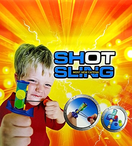 Sling Shot with 3 Balls - Target Practice / Outdoors Toy - Girls / Girl / Boy / Boys / Child / Children / Kid Top / Best / Selling Classic / Tradditional Toys / Games - Perfect Gift / Present For Birthdays / Christmas