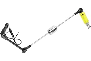 ALOMEJOR Fishing Bite Indicator Fishing Bite Alarm Signal Device Hanger Swing Bite Indicators Alarms European Alarms Accessory with Light