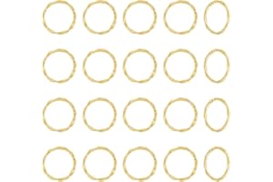 UNICRAFTALE 50 Uds 22mm Anillos de Enlace de Aleación Estilo Tibetano Marcos Circulares Que Enlazan Conectores de Conectores de Patrón O Dorado Antiguo