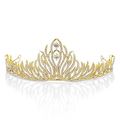 Remedios Hochzeit Braut Strass Krone Tiara Haarschmuck Diademe Haarbänder