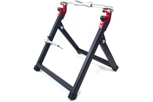 OTOM OUDIMO Motorcycle Bike Tire Rim Wheel Balancer Static Wheel Truing Stand Adjustable Centering Cones，Wheel Balance Debugging Frame，Tire Balancer