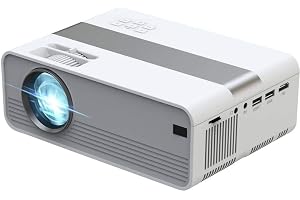 Technaxx Mini-LED HD Projektor – Portabel Hembio Beamer med Native 720P-upplösning, 176" Bild, 40 000h LED-livslängd, HDMI/US