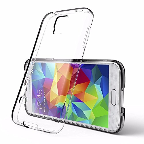 Samsung Galaxy S5 Mini Funda  iVoler TPU Silicona Case Cover Dura Parachoques Carcasa Funda Bumper para Samsung Galaxy S5 Mini   Ultra-delgado   Shock-Absorci  n   Anti-Ara  azos   Transparente - Garant  a Incondicional de 18 Meses
