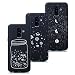 Produktbild LeviDo 3X Galaxy A6 2018 Hülle Silikon Bumper Neu Hüllen Schutzhülle Kompatibel für Samsung Galaxy A6 2018 Weich Gummi Ultradünn Stoßstange Schwarz Handyhülle, Sternflasche-Sonnensystem-Eclipse
