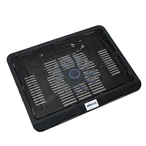KKmoon Stille dünne Computer Cooling Rahme Notebook Cooling Fan USB Cooler Radiator mit blauem LED Licht für 13in zu 15in Laptop Notebook