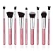 Abody 9Pcs Makeup Brush Kit Wood Professional Cosmetic Set Foundation Brush Powder Brush Eyeshadow Brushes Pink