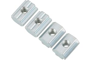 HILITAND Dado scorrevole con scanalatura a T scorrevole in acciaio al carbonio galvanizzato da 20 pezzi per accessori profilati in alluminio(T-Nut-Muttern Typ 40 M6)