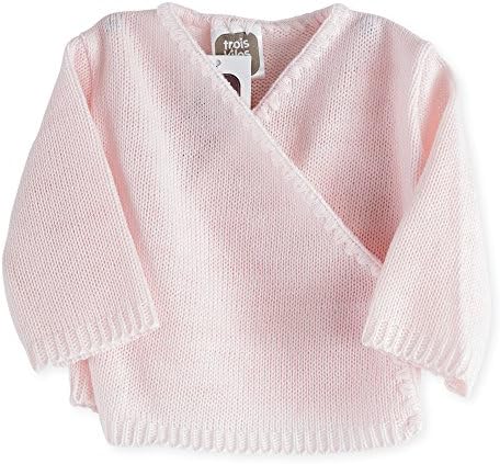 Trois Kilos Sept Baby Girls' Vest Pink Rose TU : 0-1 Mois
