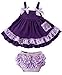 Bigood Summer Baby Girl Newborn Princess Dress Falbala Braces skirt Purple 90