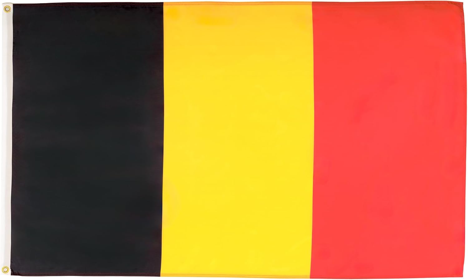 BANDERA de BÉLGICA 90x60cm - BANDERA BELGA 60 x 90 cm poliéster ligero - AZ FLAG
