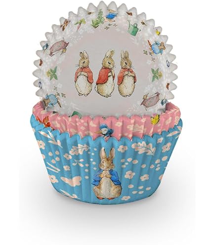 20 Sacchetti Regalo In Cellophane BOPP Con Coniglietto Beatrix Potter - 12,5x28,5 Cm Con Laccetti, Ideali Per Bomboniere Pasqua E Dolci (M589)