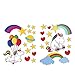 Produktbild Wandsticker 45x65cm PREMIUM Wandtattoo Wandaufkleber Sticker - Einhorn Unicorn Pony Herzen Regenbogen Ballons Sterne Herzen bunt - no.4766